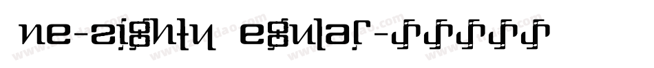 One-Eighty Regular字体转换
